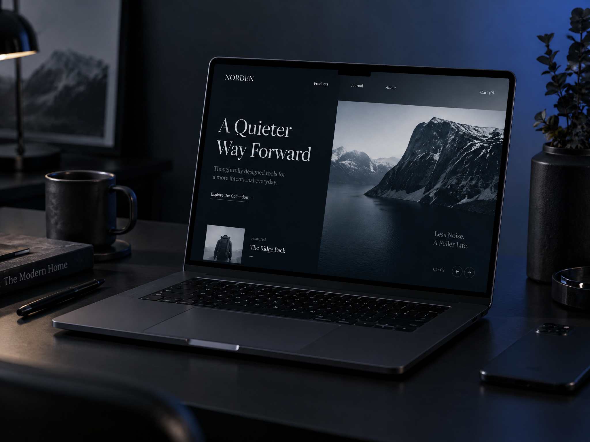Responsive website layouts across desktop and mobile screens